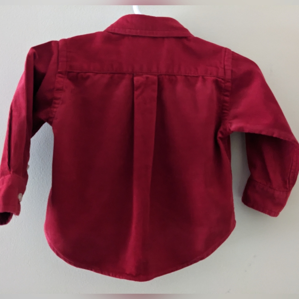 🌲Ralph Lauren Corduroy Button Down - sz 9 mo 🌲 - Picture 2 of 4